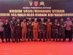 Bagian Umum Setda Konut Sukses Lakukan Pelayanan Peresmian Kodim 1430