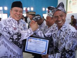 HUT PGRI ke 77, Ruksamin Ajak Guru Berkomitmen Bangun Pendidikan