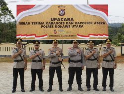 Kabag Ops dan Kapolsek Asera Polres Konut Berganti 