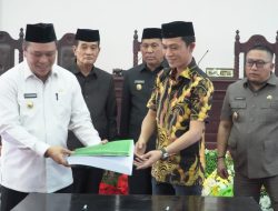 Dewan Rapat Paripurna Penyampaian Raperda Pemkab Konut