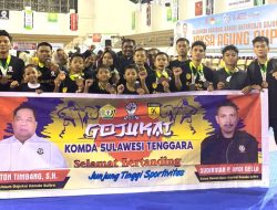 Komda Sultra Torehkan Prestasi di Ajang Kejurnas Karate Antardojo Gojukai Jaksa Agung Cup I