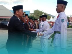 Andi Muhammad Yusuf Kukuhkan Paskibraka Buteng