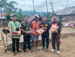 Rumah Warga Runtuh Akibat Angin Puting Beliung, FPRB dan PWI Konut Beri Bantuan