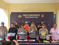 Polres Konut Kembali Tangkap Pengedar Sabu 