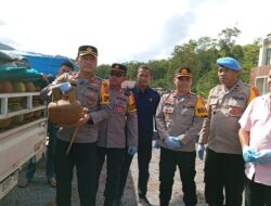 Polres Konut Amankan 1400 Tabung Gas Elpiji