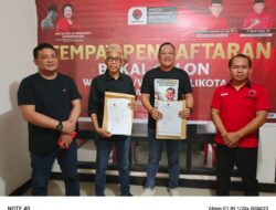 Yudhianto Mahardika Ambil Formulir Calon Wali Kota Kendari di PDIP