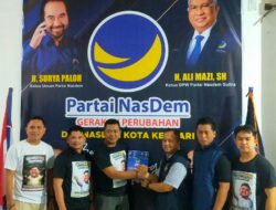 Yudhianto Mahardika Ambil Formulir Pendaftaran Calon Wali Kota Kendari di Partai Nasdem 
