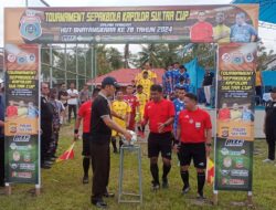 Kapolres Konut Buka Turnamen Sepak Bola Kapolda Sultra Cup