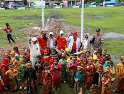 Peserta Didik di Kecamatan Oheo Ikuti Pembukaan Porseni, Suyamin : Bentuk Kecintaan Terhadap Bangsa