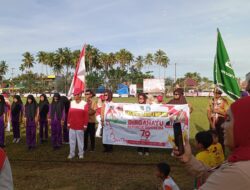 SD dan SMP Ikut Meriahkan Pembukaan Porseni Tingkat Kecamatan Molawe