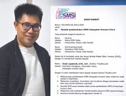 Aripin Lapotende Terima Mandat Pembentukan SMSI Kabupaten Konut