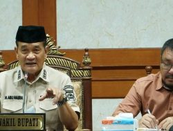 Wabup Abuhaera Pimpinan Rapat Pemantapan Istighosah dan Halal Bihalal