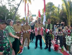Kolaborasi ANTAM, TNI dan Pemkab Konut Hadirkan Jembatan Perintis Garuda di Desa Banggina
